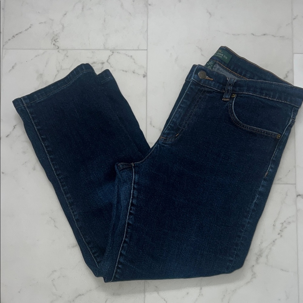 Lauren Ralph Lauren Dark Blue Straight Leg Jeans Size 12